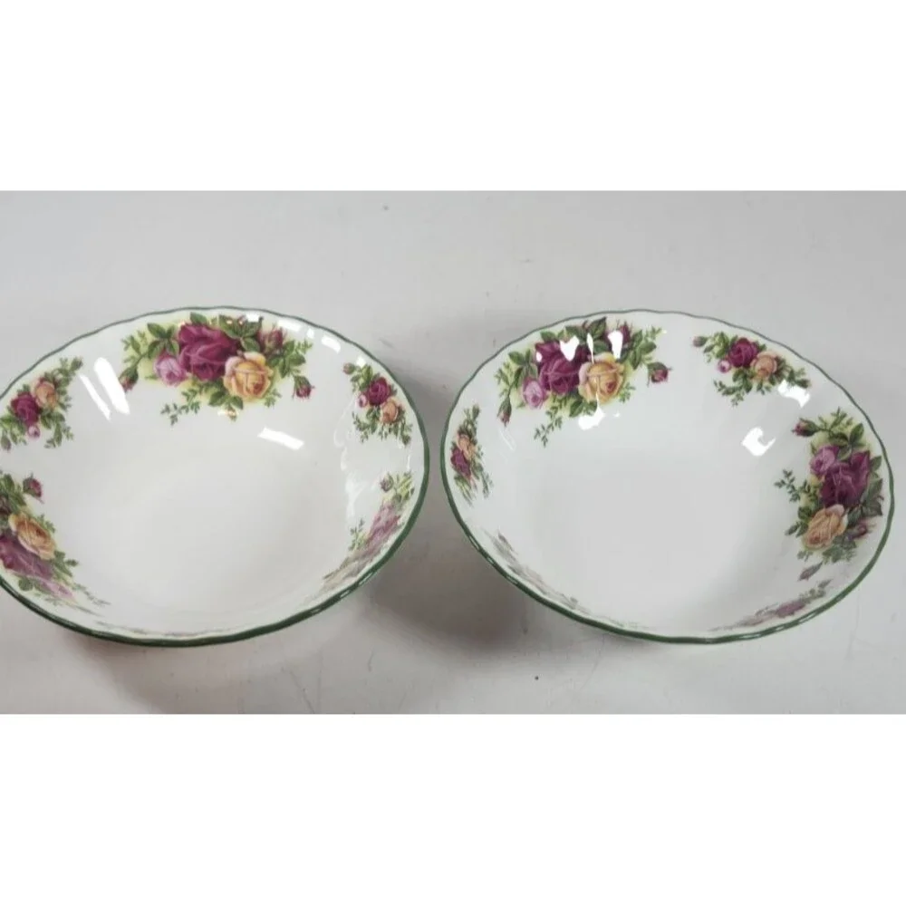 Royal Albrt OCR Set Of 2 Micro Oatmeal Bowls Cereal Soup 6 1/4
